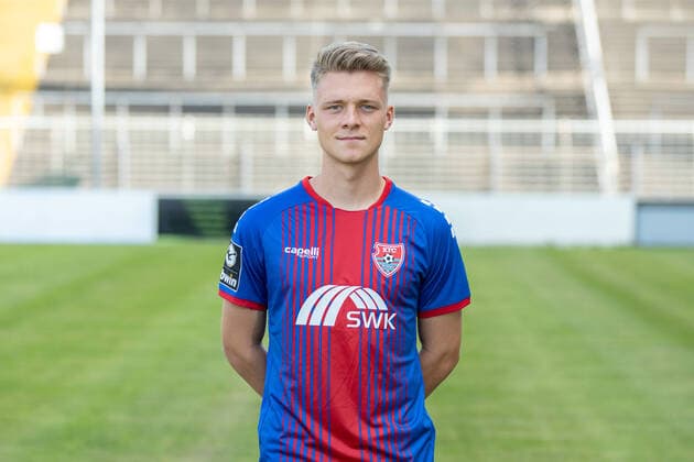 KFC Uerdingen 3 Liga, portrait appointment 2020 2021 KFC Uerdingen 3 Liga, portrait appointment 2020 2021 Leon Schneider KFC Uerdingen 3 Liga, portrait appointment 2020 2021 Krefeld Grotenburg Stadion Nordrhein Westfalen Germany Poolfoto Revierfoto ,EDITORIAL USE ONLY
