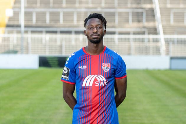 KFC Uerdingen 3 Liga, portrait appointment 2020 2021 KFC Uerdingen 3 Liga, portrait appointment 2020 2021 Omar Haktab Traore KFC Uerdingen 3 Liga, portrait appointment 2020 2021 Krefeld Grotenburg Stadion Nordrhein Westfalen Germany Poolfoto Revierfoto ,EDITORIAL USE ONLY