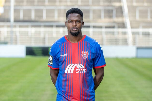 KFC Uerdingen 3 Liga, portrait appointment 2020 2021 KFC Uerdingen 3 Liga, portrait appointment 2020 2021 Assani Lukimya, KFC Uerdingen 3 Liga, portrait appointment 2020 2021 Krefeld Grotenburg Stadion Nordrhein Westfalen Germany Poolfoto Revierfoto ,EDITORIAL USE ONLY