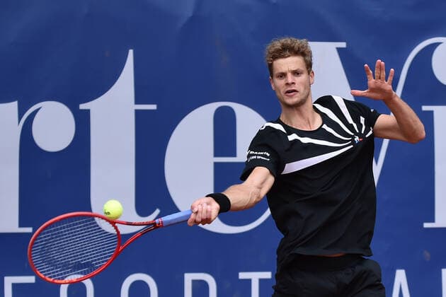 Photo Alessandro Tocco LaPresse October 16, 2020 Santa Margherita di Pula, Cagliari (Italy) Tennis Tennis, Forte Village Sardegna Open In the pic:Yannick Hanfmann  Copyright: xToccoxAlessandro LaPressex