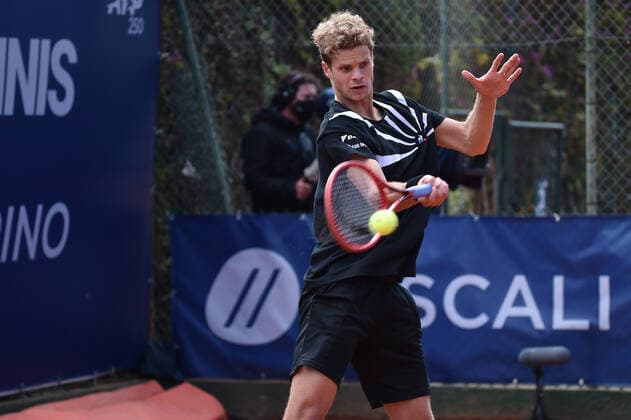 Photo Alessandro Tocco LaPresse October 16, 2020 Santa Margherita di Pula, Cagliari (Italy) Tennis Tennis, Forte Village Sardegna Open In the pic:Yannick Hanfmann  Copyright: xToccoxAlessandro LaPressex