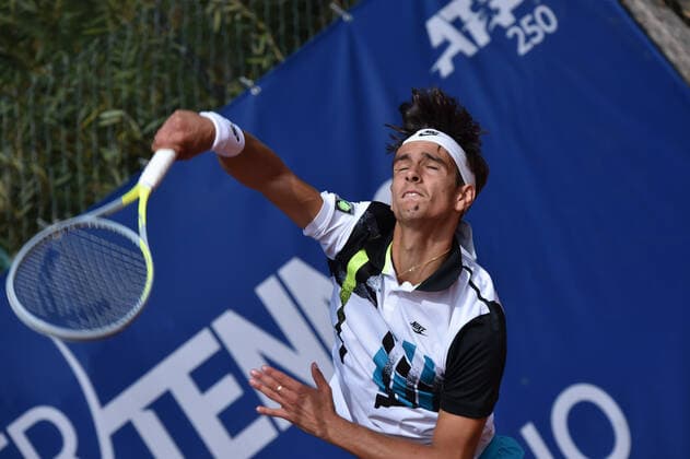 Photo Alessandro Tocco LaPresse October 16, 2020 Santa Margherita di Pula, Cagliari (Italy) Tennis Tennis, Forte Village Sardegna Open In the pic:Lorenzo Musetti  Copyright: xToccoxAlessandro LaPressex