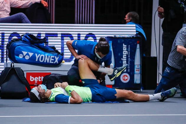 Injury break HARRIS, Lloyd RSA ATP Ranking No 92, set as qualifier at the bett1HULKS Indoors ATP 250 on 16 10 2020 in Cologne LANXESS arena , Germany