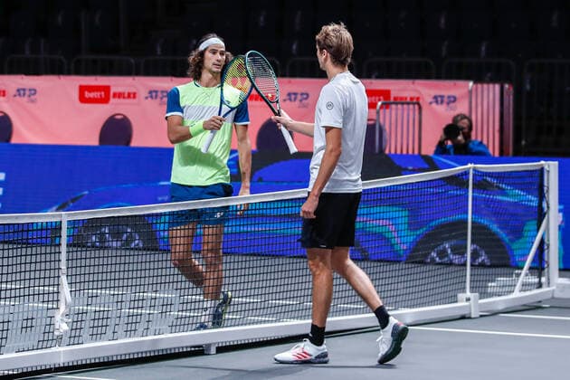 HARRIS, Lloyd RSA ATP Ranking No 92 and ZVEREV, Alexander GER ATP Ranking No 7, at the bett1HULKS Indoors ATP 250 on 16 10 2020 in Cologne LANXESS arena , Germany
