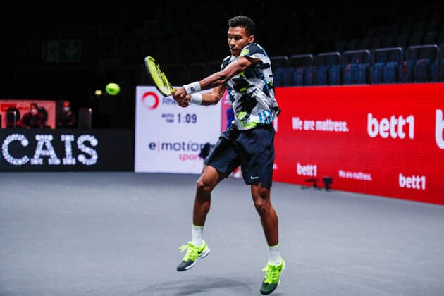 AUGER ALIASSIME, Felix CAN ATP Ranking No 22, seeded No 3 at the bett1HULKS Indoors ATP 250 on 16 10 2020 in Cologne LANXESS arena , Germany