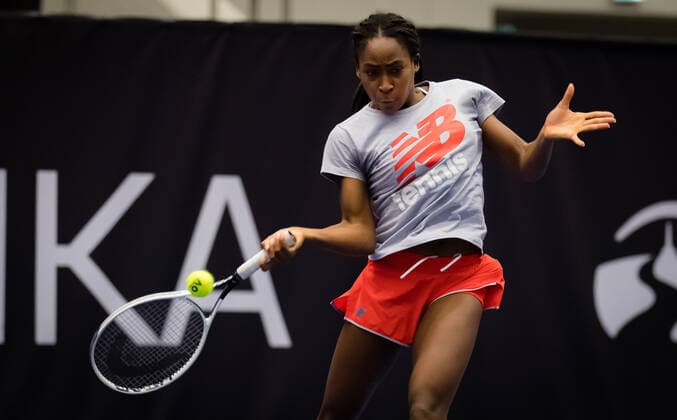 October 16, 2020, Ostrava, CZECH REPUBLIC: Cori Gauff of the United States during practice at the 2020 J&T Banka Ostrava Open WTA, Tennis Damen Premier tennis tournament Ostrava CZECH REPUBLIC - ZUMAa181 20201016_zaa_a181_108 Copyright: xRobxPrangex