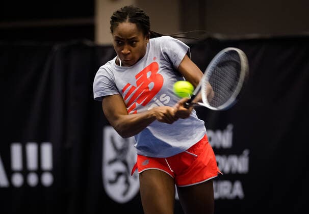 October 16, 2020, Ostrava, CZECH REPUBLIC: Cori Gauff of the United States during practice at the 2020 J&T Banka Ostrava Open WTA, Tennis Damen Premier tennis tournament Ostrava CZECH REPUBLIC - ZUMAa181 20201016_zaa_a181_114 Copyright: xRobxPrangex