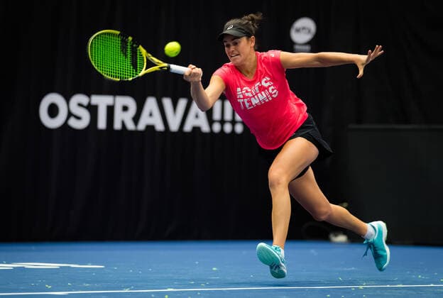 October 16, 2020, Ostrava, CZECH REPUBLIC: Jennifer Brady of the United States during practice at the 2020 J&T Banka Ostrava Open WTA, Tennis Damen Premier tennis tournament Ostrava CZECH REPUBLIC - ZUMAa181 20201016_zaa_a181_127 Copyright: xRobxPrangex