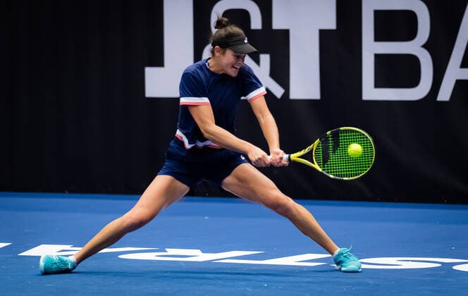 October 17, 2020, Ostrava, CZECH REPUBLIC: Jennifer Brady of the United States during practice at the 2020 J&T Banka Ostrava Open WTA, Tennis Damen Premier tennis tournament Ostrava CZECH REPUBLIC - ZUMAa181 20201017_zaa_a181_027 Copyright: xRobxPrangex