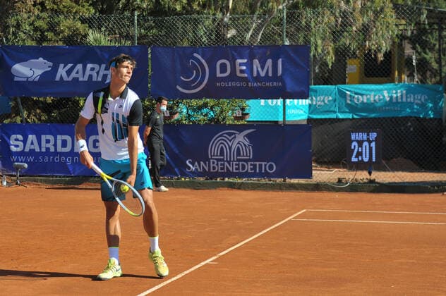 Photo Alessandro Tocco LaPresse October 17, 2020 Santa Margherita di Pula, Cagliari (Italy) Tennis Tennis, Forte Village Sardegna Open In the pic:Lorenzo Musetti  Copyright: xToccoxAlessandro LaPressex