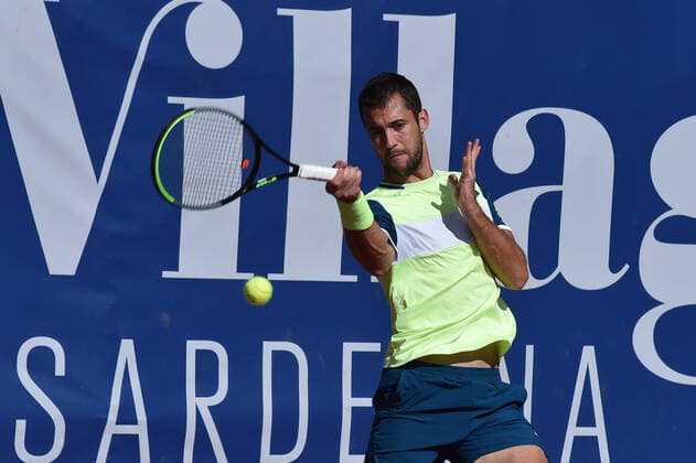 Photo Alessandro Tocco LaPresse October 17, 2020 Santa Margherita di Pula, Cagliari (Italy) Tennis Tennis, Forte Village Sardegna Open In the pic:Laslo Djere  Copyright: xToccoxAlessandro LaPressex