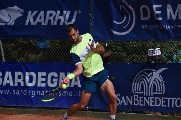 Photo Alessandro Tocco LaPresse October 17, 2020 Santa Margherita di Pula, Cagliari (Italy) Tennis Tennis, Forte Village Sardegna Open In the pic:Laslo Djere  Copyright: xToccoxAlessandro LaPressex