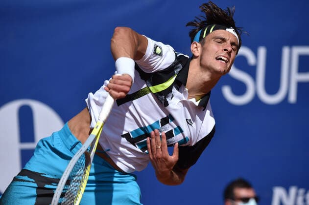 Photo Alessandro Tocco LaPresse October 17, 2020 Santa Margherita di Pula, Cagliari (Italy) Tennis Tennis, Forte Village Sardegna Open In the pic:Lorenzo Musetti  Copyright: xToccoxAlessandro LaPressex