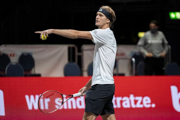 In Alexander ZVEREV GER , Alexander ZVEREV GER vs Alejandro DAVIDOVICH FOKINA ESP , TENNIS, bett1hulks Indoor, 1 semi-final, 17 10 2020, GER, TENNIS, ATP TOUR, bett1hulks Indoor, 1 semi-final, Alexander ZVEREV GER vs Alejandro DAVIDOVICH FOKINA ESP , 17 10 2020 KOELN Copyright: xEibnerxPressefotox xBenjaminxSOELZERx EP_BSO