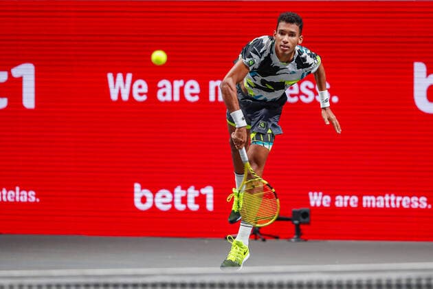 AUGER ALIASSIME, Felix CAN ATP Ranking No 22, seeded No 3 at the bett1HULKS Indoors ATP 250 on 17 10 2020 in Cologne LANXESS arena , Germany