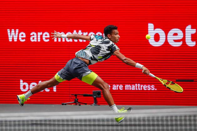 AUGER ALIASSIME, Felix CAN ATP Ranking No 22, seeded No 3 at the bett1HULKS Indoors ATP 250 on 17 10 2020 in Cologne LANXESS arena , Germany