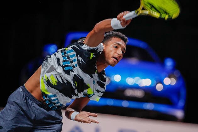 AUGER ALIASSIME, Felix CAN ATP Ranking No 22, seeded No 3 at the bett1HULKS Indoors ATP 250 on 17 10 2020 in Cologne LANXESS arena , Germany