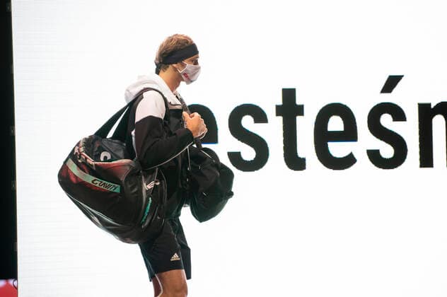 In Alexander ZVEREV GER , Alexander ZVEREV GER vs Felix AUGER ALIASSIME CAN , TENNIS, bett1hulks Indoor, FINALE, 18 10 2020, GER, TENNIS, ATP TOUR, bett1hulks Indoor, FINALE, Alexander ZVEREV GER vs Felix AUGER ALIASSIME CAN , 18 10 2020 COLOGNE Copyright: xEibnerxPressefotox xBenjaminxSOELZERx EP_BSO