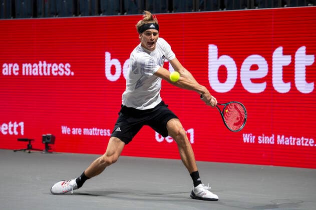 In Alexander ZVEREV GER , Alexander ZVEREV GER vs Felix AUGER ALIASSIME CAN , TENNIS, bett1hulks Indoor, FINALE, 18 10 2020, GER, TENNIS, ATP TOUR, bett1hulks Indoor, FINALE, Alexander ZVEREV GER vs Felix AUGER ALIASSIME CAN , 18 10 2020 COLOGNE Copyright: xEibnerxPressefotox xBenjaminxSOELZERx EP_BSO