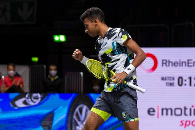 In Felix AUGER ALIASSIME CAN , Alexander ZVEREV GER vs Felix AUGER ALIASSIME CAN , TENNIS, bett1hulks Indoor, FINALE, 18 10 2020, GER, TENNIS, ATP TOUR, bett1hulks Indoor, FINALE, Alexander ZVEREV GER vs Felix AUGER ALIASSIME CAN , 18 10 2020 COLOGNE Copyright: xEibnerxPressefotox xBenjaminxSOELZERx EP_BSO
