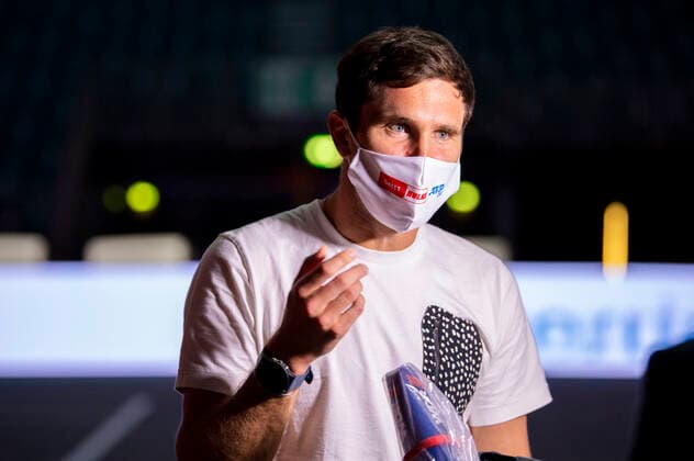 In Mischa ZVEREV GER in an interview with WDR, Alexander ZVEREV GER vs Felix AUGER ALIASSIME CAN , TENNIS, bett1hulks Indoor, FINALE, 18 10 2020, GER, TENNIS, ATP TOUR, bett1hulks Indoor, FINALE, Alexander ZVEREV GER vs Felix AUGER ALIASSIME CAN , 18 10 2020 COLOGNE Copyright: xEibnerxPressefotox xBenjaminxSOELZERx EP_BSO