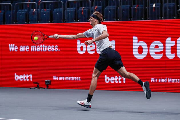 ZVEREV, Alexander GER ATP Ranking No 7, placed at No 1 remain empty at the bett1HULKS Indoors ATP 250 on 18 10 2020 in Cologne LANXESS arena , Germany
