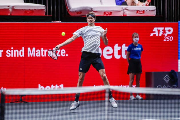 ZVEREV, Alexander GER ATP Ranking No 7, placed at No 1 remain empty at the bett1HULKS Indoors ATP 250 on 18 10 2020 in Cologne LANXESS arena , Germany