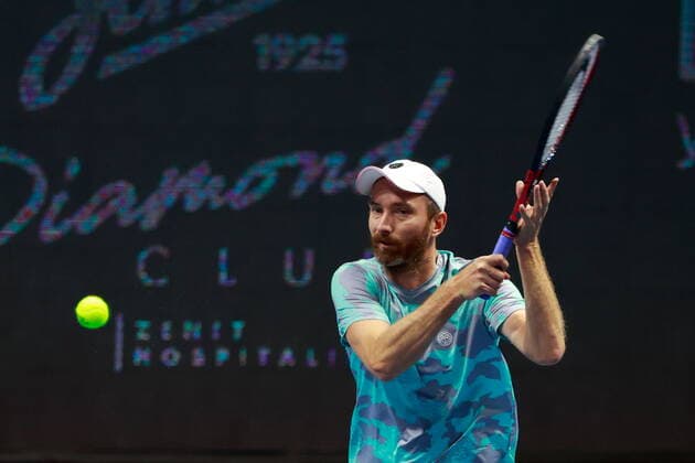 Russian Federation. Saint-Petersburg. SIBUR Arena. International tennis tournament ATP, Tennis Herren St. Petersburg Open By 2020. ATP500. Tennis. St. PETERSBURG OPEN 2020 doubles final Marcelo Demoliner, Matve Middelkoop - Jurgen Melzer, Edouard Roger-Vasselin. Tennis player Matve Middelkoop. MaksimxKonstantinov