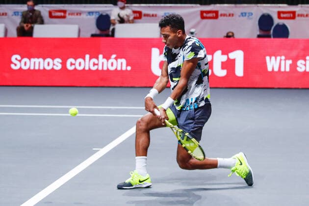 AUGER ALIASSIME, Felix CAN ATP Ranking No 22, placed at No 3 remain empty at the bett1HULKS Indoors ATP 250 on 18 10 2020 in Cologne LANXESS arena , Germany