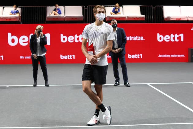 ATP 250 Final Cologne Germany 18 10 2020 Award ceremony winner Alexander Zverev