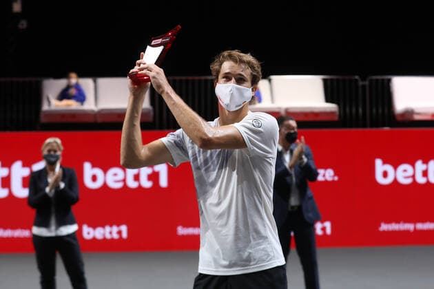 ATP 250 Final Cologne Germany 18 10 2020 Award ceremony winner Alexander Zverev