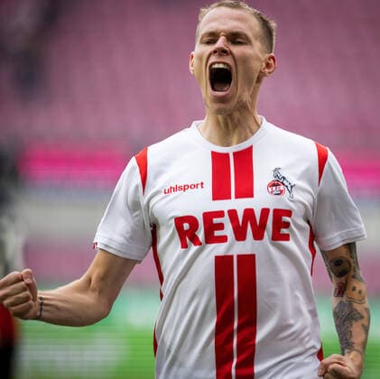 Bilder des Jahres 2020, Sport 10 Oktober Sport Themen der Woche KW42 Sport Bilder des Tages Torjubel: Ondrej Duda (Köln) 1. FC Köln vs. Eintracht Frankfurt 18.10.2020, Fussball, Testspiel; 1. Bundesliga, Saison 2020 21 Foto: Moritz Müller Only for Editorial use *** Torjubel Ondrej Duda Köln 1 FC Köln vs Eintracht Frankfurt 18 10 2020, Soccer, Test match 1 Bundesliga, Season 2020 21 Photo Moritz Müller Only for Editorial use