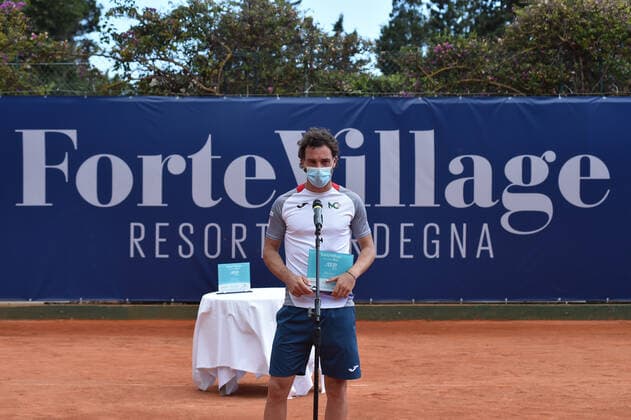 Photo Alessandro Tocco LaPresse October 18, 2020 Santa Margherita di Pula, Cagliari (Italy) Tennis Tennis, Forte Village Sardegna Open In the pic:Marco Cecchinato  Copyright: xToccoxAlessandro LaPressex