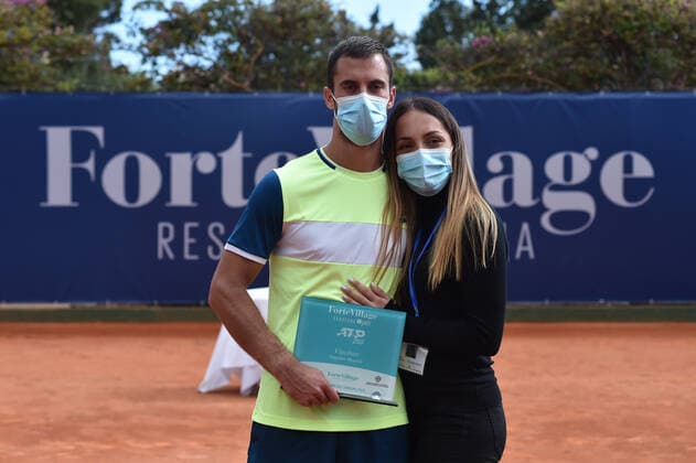Photo Alessandro Tocco LaPresse October 18, 2020 Santa Margherita di Pula, Cagliari (Italy) Tennis Tennis, Forte Village Sardegna Open In the pic:Laslo Djere  Copyright: xToccoxAlessandro LaPressex