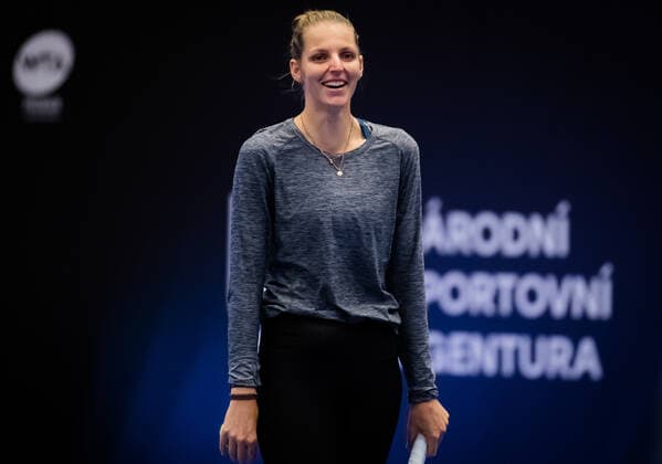 October 18, 2020, Ostrava, CZECH REPUBLIC: Kristyna Pliskova of the Czech Republic during practice at the 2020 J&T Banka Ostrava Open WTA, Tennis Damen Premier tennis tournament Ostrava CZECH REPUBLIC - ZUMAa181 20201018_zaa_a181_308 Copyright: xRobxPrangex