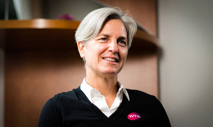 October 18, 2020, Ostrava, CZECH REPUBLIC: Marija Cicak during an interview at the 2020 J&T Banka Ostrava Open WTA, Tennis Damen Premier tennis tournament Ostrava CZECH REPUBLIC - ZUMAa181 20201018_zaa_a181_331 Copyright: xRobxPrangex
