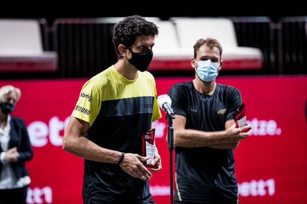 bett1HULKS Indoors ATP 250 Cologne, 18 10 2020 Marcelo MELO BRA at the award ceremony bett1HULKS Indoors ATP 250 on 18 10 2020 in Cologne LANXESSarena , Germany Copyright: xBEAUTIFULxSPORTS Wunderlx