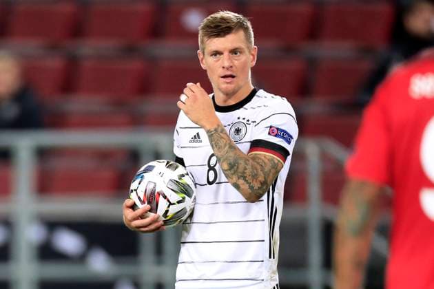 KROOS Toni Team Germany UEFA Nations League Qualification Match Germany Switzerland 3 3 on 13 October 2020 in Cologne DFL REGULATIONS PROHIBIT ANY USE OF PHOTOGRAPHS as IMAGE SEQUENCES and or QUASI VIDEO