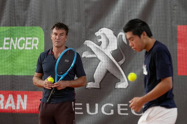 Pat Cash, Coach, coach v0n Brandon Nakashima Tennis Wolffkran Open ATP Challenger TC Ismaning Ismaning Bavaria Germany 19 October 2020 Â Copyright: xJuergenxHasenkopfx