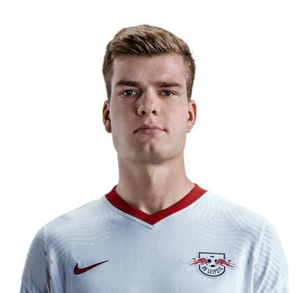 Attention Editorial use free of charge Attention Free of charge for editorial use Alexander Sörloth RB Leipzig