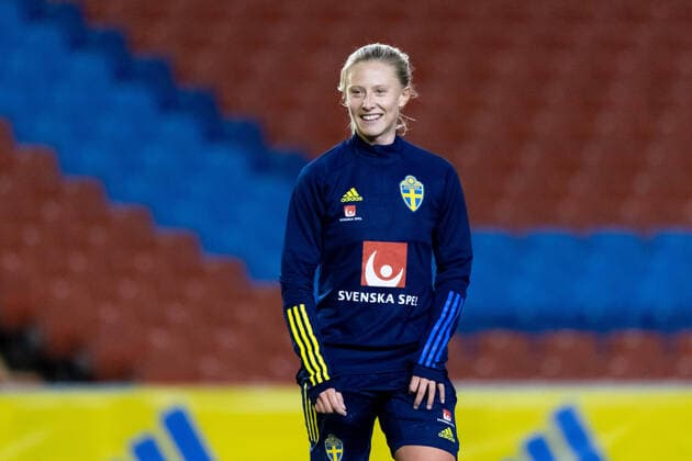 201019 Rebecka Blomqvist during a training session with the Swedish women s national football team on October 19, 2020 in Gothenburg Photo Carl Sandin BILDBYRAN kod CS CS0066 fotboll football soccer fotball träning practice training sverige sweden dam bbeng,  Copyright: CARLxSANDIN BB201019CS029