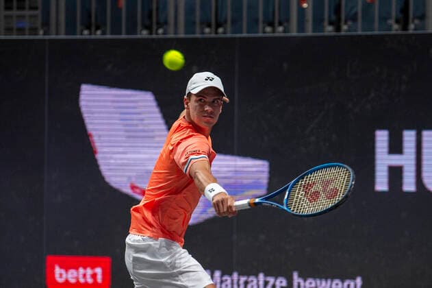 In the picture Daniel ALTMEIER GER , Egor GERASIMOV BLR vs Daniel ALTMEIER GER , TENNIS, bett1HULKS Championship, 19 10 2020,