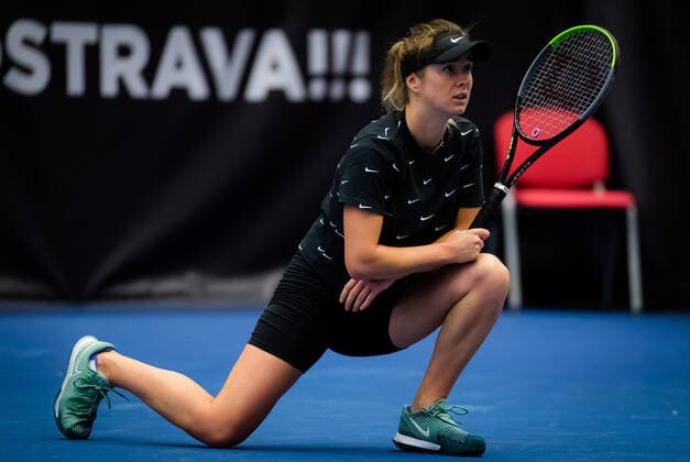October 19, 2020, Ostrava, CZECH REPUBLIC: Elina Svitolina of the Ukraine during practice at the 2020 J&T Banka Ostrava Open WTA, Tennis Damen Premier tennis tournament Ostrava CZECH REPUBLIC - ZUMAa181 20201019_zaa_a181_170 Copyright: xRobxPrangex