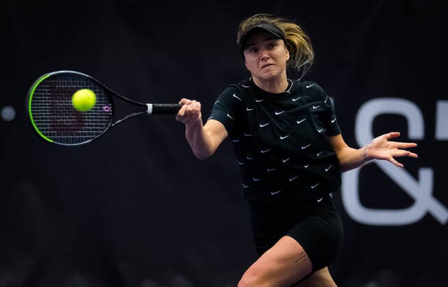October 19, 2020, Ostrava, CZECH REPUBLIC: Elina Svitolina of the Ukraine during practice at the 2020 J&T Banka Ostrava Open WTA, Tennis Damen Premier tennis tournament Ostrava CZECH REPUBLIC - ZUMAa181 20201019_zaa_a181_171 Copyright: xRobxPrangex