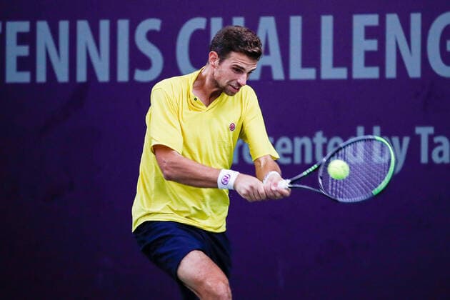 NAPOLITANO, Stefano ITA Ranking PRO 267 at the FUTURE NORD ITF World Tennis Tour M25 on 19 10 2020 in Hamburg Verbandshalle Hamburg , Germany