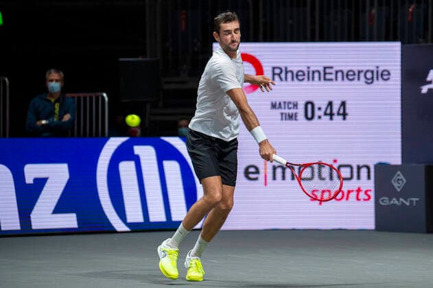 In the Marin CILIC CRO , Steve JOHNSON USA vs. Marin CILIC CRO , TENNIS, bett1HULKS Championship, 19 10 2020, GER, TENNIS, ATP TOUR, bet1HULKS Championship, Steve JOHNSON USA vs. Copyright: xEibnerxPressefotox xBenjaminxSOELZERx EP_BSO