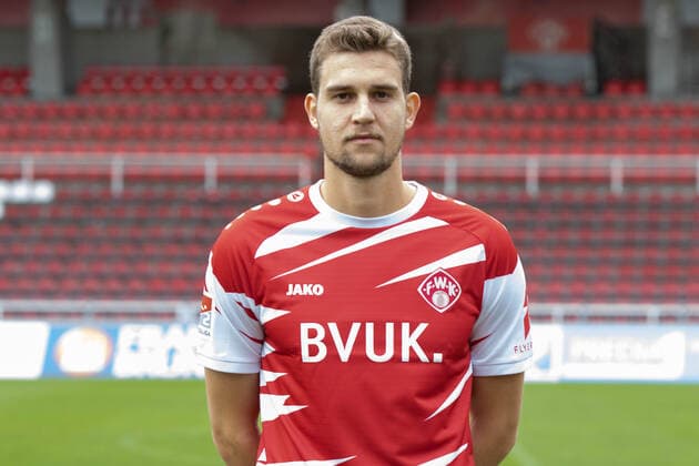 Hendrik Hansen, FC Würzburger Kickers, 2 Bundesliga, portrait date 2020 2021, Copyright: FWK HMBxMedia xHeikoxBecker