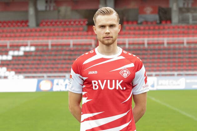 Lars Dietz, FC Würzburger Kickers, 2 Bundesliga, portrait date 2020 2021, Copyright: FWK HMBxMedia xHeikoxBecker