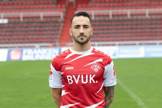 Mitja Lotric, FC Würzburger Kickers, 2 Bundesliga, portrait date 2020 2021, Copyright: FWK HMBxMedia xHeikoxBecker
