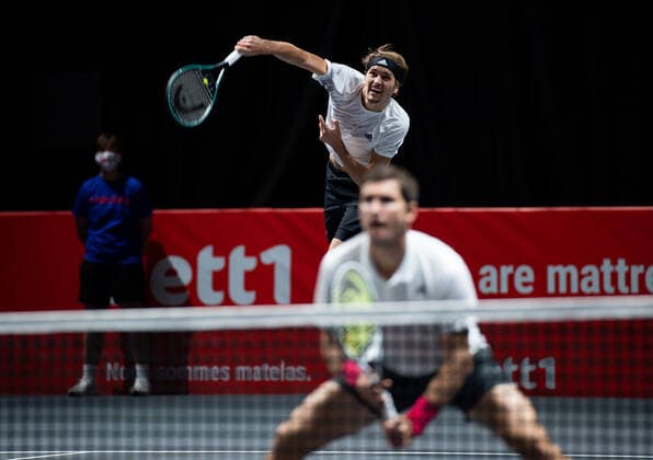 bett1HULKS CHAMPIONSHIP 2020, Cologne, Cologne Alexander Zverev GER and Mischa Zverev GER bett1HULKS CHAMPIONSHIP